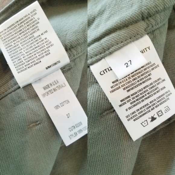 Citizens of Humanity Noelle Cropped Belted Relaxed Tapered Fit Paper Bag Waist - Picture 15 of 16